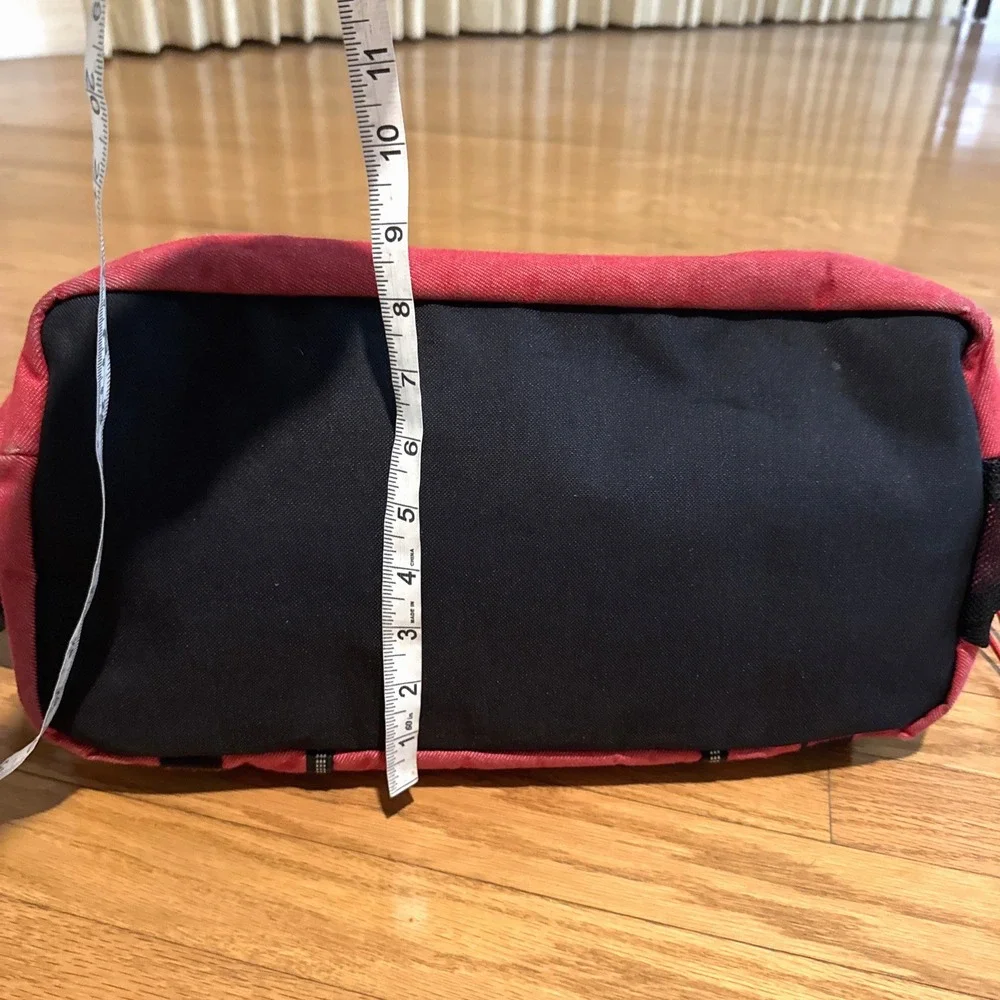 VTG 90's Tommy Hilfiger Big H Spell Out Red Duffel Bag Travel Gym 20x12x8